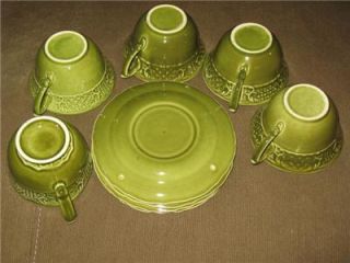   OFFER THIS BEAUTIFUL ~9 PIECE~ SET FROM CANNONSBURG POTTERY CO