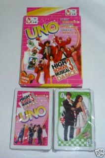 Uno Playing Cards Game High School Musical 3 Dance New