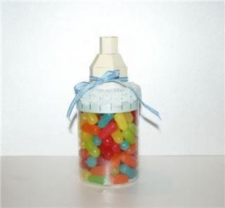 New 3D Baby Bottle Box Keepsake Gift Card Template