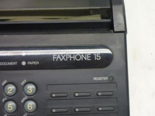 Canon Faxphone 15 Telephone Fax Machine Black