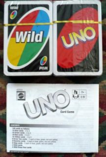 Uno Card Game Cards SEALED with Directions in Box
