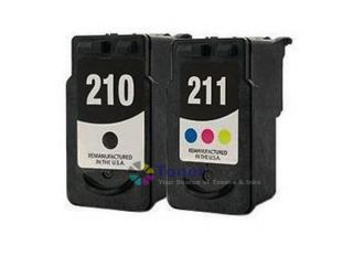Canon PG210 Black CL211 Color Inkjet Cartridge for PIXMA MP240 MP480 