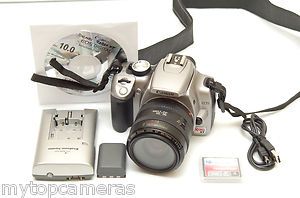 Canon EOS Rebel XT 350D DSLR Camera Lens Kit Memory Card