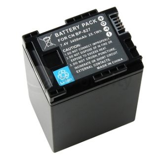 Battery for Canon BP 827 VIXIA HF M30 M31 S10 S20 HG20