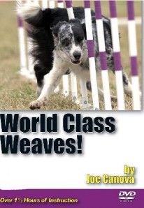 new dog agility dvd world class weaves by joe canova