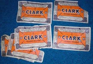 Vintage Old Clark Bar Candy Bar Wrapper Lot Wrappers