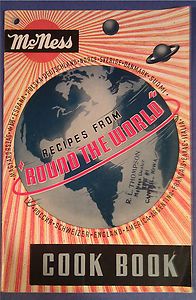    McNess Cookbook Cook Book Recipes From Round The World Cantril IA