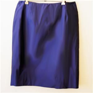Carla Zampatti Violet Blue Jacket Skirt Suit 14 Mother of The Bride as 