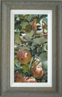 Carl Brenders Chickadees Apple Tree Original Painting