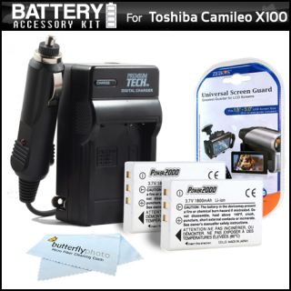 PK Battery Charger Kit for Toshiba Camileo X100 H30
