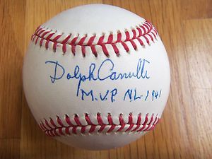 Dolph Camilli 1941 MVP Signed NL Baseball First Hand Authenticated 