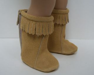 CARMEL Faux Suede Moccasin Boots Doll Shoes FOR AMERICAN GIRL♥