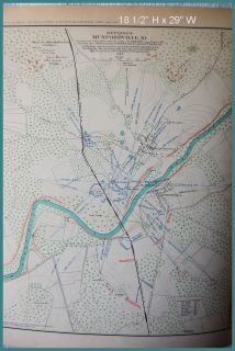28 Plate 102 Civil War Map Union Rebel Munfordville