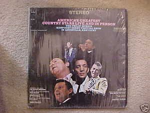   Country Stars Live in Person LP 1967 J Cash Carl Smith Etc