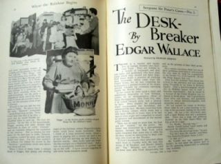 Strand Magazine Jan 1930 PG Wodehouse, Edgar Wallace, Sapper