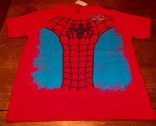 THE AMAZING SPIDER MAN Marvel Comics Costume T shirt MEDIUM NEW w/ TAG 