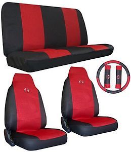 Seat Cover Car Truck SUV High Tech Sport Jersey HB Red