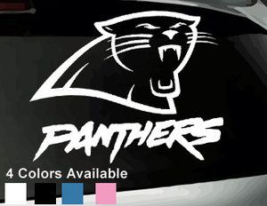 Carolina Panthers Vinyl Window Decal Bumper Sticker NFL