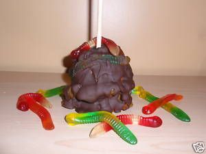 Gummy Worm Chocolate Caramel Candy Apple Apples Favors
