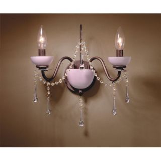 NEW 2 Light Candle Wall Sconce Lighting Fixture, Bronze, Gold, Pink 