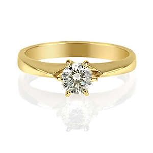 CARAT ROUND REAL DIAMOND ENGAGEMENT SOLITAIRE RING 14K SOLID 