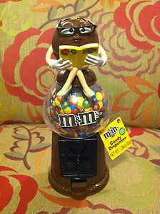 MS Brown M M Candy Gumball Dispenser Coin Bank