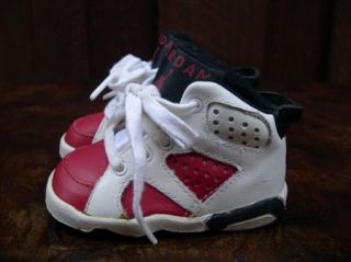Vintage 1991 Nike Air Jordan 6 VI Carmine Signed Michael Jordan Childs 