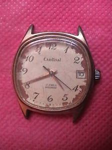 Antique Movement Cardinal Watch for Repair or Parts