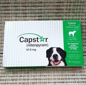Novartis Capstar Green 6 Tablets for Dogs Over 25 Lbs