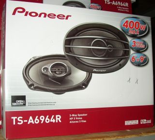 Pioneer 6x9 3 Way Car Speakers TS A6964R New 400W TSA6964R