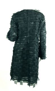 76 143 CAROLINA HERRERA at SOCIALITE AUCTIONS sz10 Black Sequin Dress 