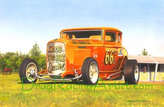   Latest Painting from The Drag Racing Artist David Carl Peters