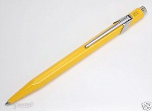 Caran dAche Swiss Made Metal Ballpoint Pen Yellow