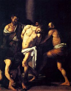 The Flagellation Christ Caravaggio Repro Paper Canvas