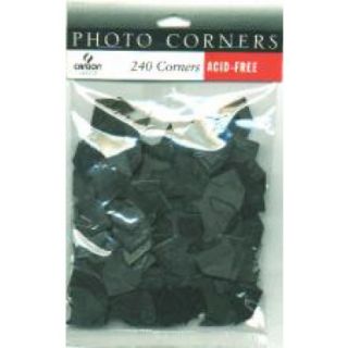 Black Matte Photo Corners 240 Pkg Scrapbook Canson