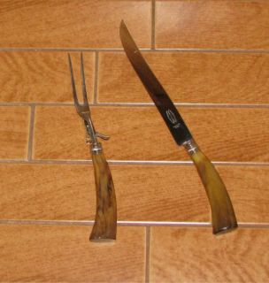 vintage e parker sons bakelite carving knife set