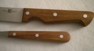   Piece Wood Handle Carving Cutlery Knife Fork Set Slicer Fork