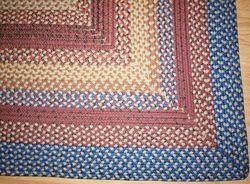   Rug 5x8 Canyon RECTANGLE Wildflower Blue Red Rust Country Reversible