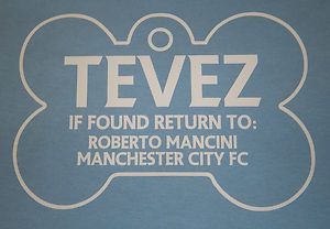 Carlos Tevez Mancini Treats Me Like A Dog Manchester City Shirt Jersey 
