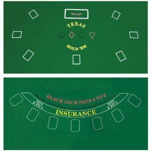 Card Game Poker Table Top Layout Cover Cards Mat Accessory Tool Set 