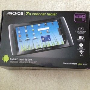 Archos Internet Tablet 70 250GB, Wi Fi, 7in   Black