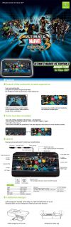 Xbox 360 Hori Ultimate Marvel vs Capcom 3 Fight Stick Real Arcade Pro 