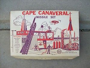 Marx 1958 Cape Canaveral Missle Set Play Set with accessories