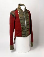 Coatee worn at Waterloo in 1815 by Lt Henry Anderson, a Light Company 