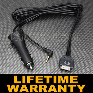 Car Stereo Radio Aux in Input 3 5mm Cable Charger Adapter for iPod 