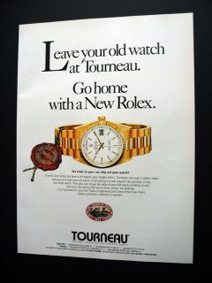 Tourneau Rolex Watch trade in offer 1992 print Ad