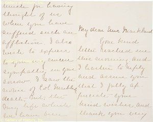 Caroline Scott Harrison Autograph Letter Signed 08 18 1886
