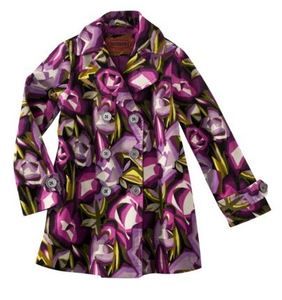 Missoni Target Toddler Girl Purple Floral Passione Jacket Velveteen 