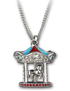 Carousel Horse Necklace Swarovski Merry Go Round Pendant New Jewelry 