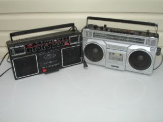   SANYO GE General Electric BOOMBOX CASSETTE TAPE GHETTO BLASTERS